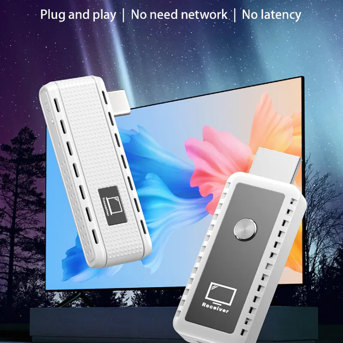 Extender Wireless TYPE C la HDMI, 30m, Telefon catre TV, Streaming Full HD 1080p / Laptop catre TV / Plug & Play