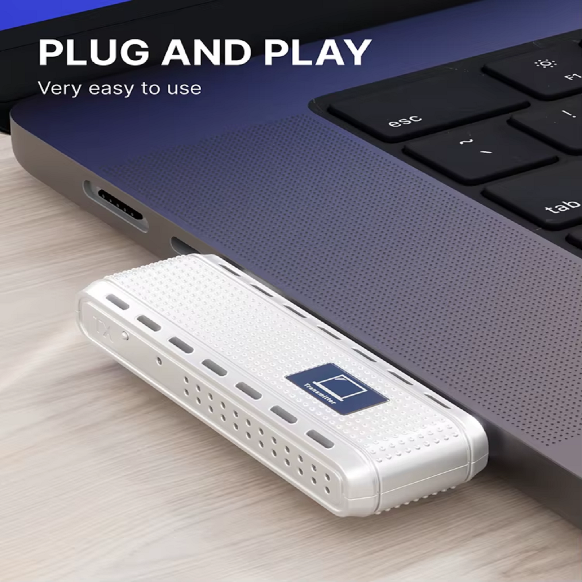 Extender Wireless TYPE C la HDMI, 30m, Telefon catre TV, Streaming Full HD 1080p / Laptop catre TV / Plug & Play