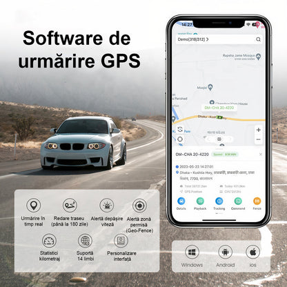GPS Tracker Profesional ENZIRO® W18L, 4G, Localizare In Timp Real, Baterie 10000mAh, Waterproof IP67, Alerta La Parasire Zona, Alerta Depasire Viteza