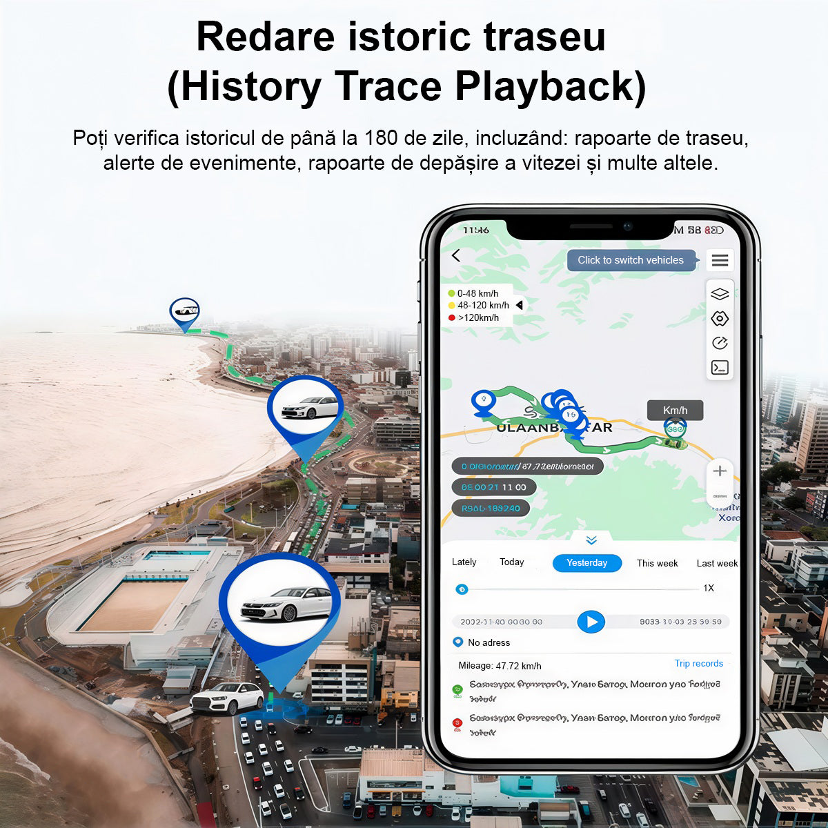 GPS Tracker Profesional ENZIRO® W18L, 4G, Localizare In Timp Real, Baterie 10000mAh, Waterproof IP67, Alerta La Parasire Zona, Alerta Depasire Viteza