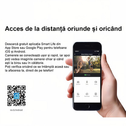 Vizor Electronic Inteligent Wi-Fi, ENZIRO®, Sonerie fara fir cu Camera 1080P HD, 3MP, Senzor Miscare, Vizualizare Nocturna 5m, Baterie 5000mAh, Gri